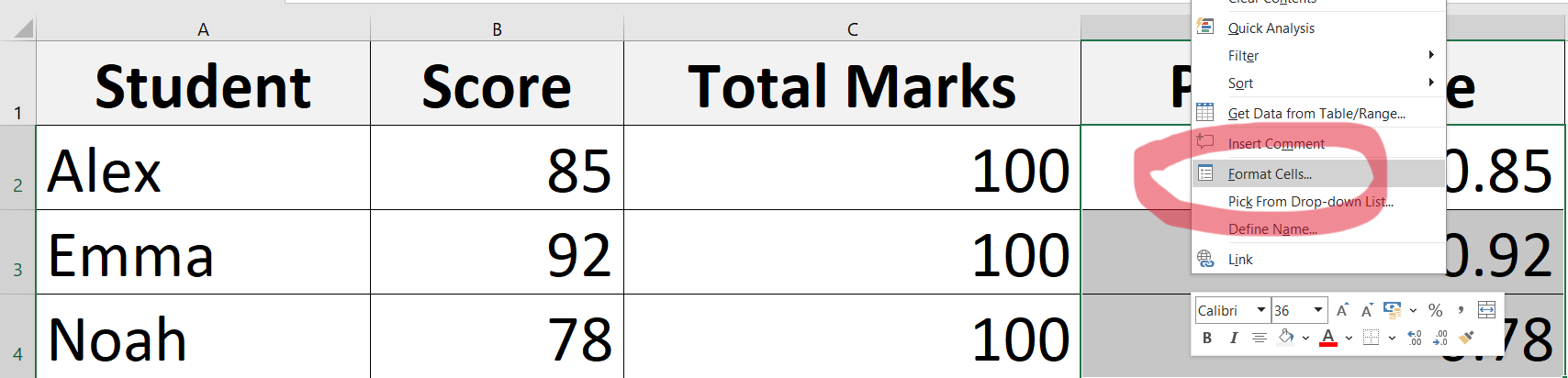 How to Calculate Percentage in Excel : Step by Step excel formula with ...