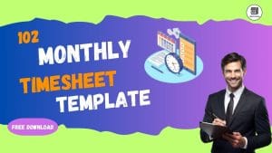 Download 102 Free Monthly Timesheet Template 1 Monthly Timesheet Template Download