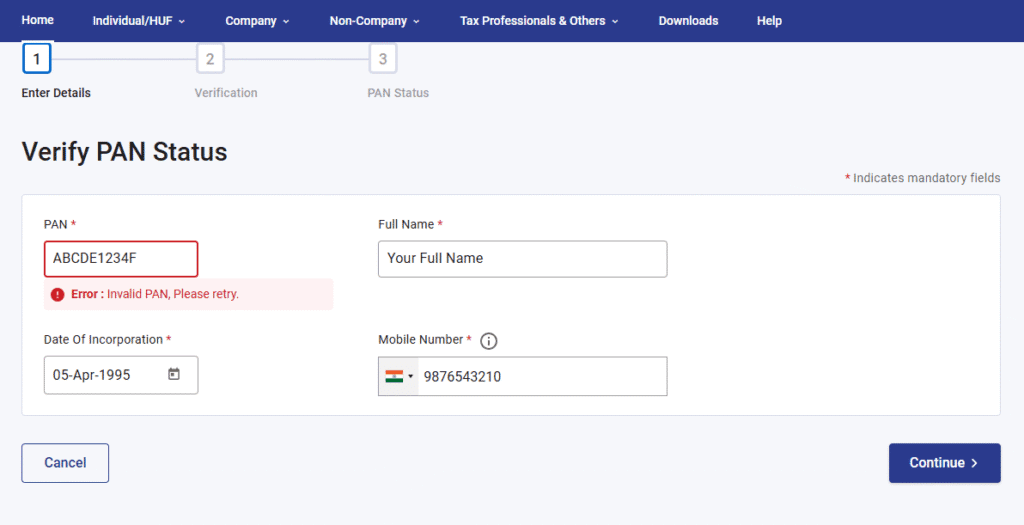 PAN Card Verification Online in 2025 – Step-by-Step Guide for All Users 5 PAN Card Details