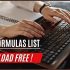 150 MS Excel Formulas PDF Free Download - AtoZ Library